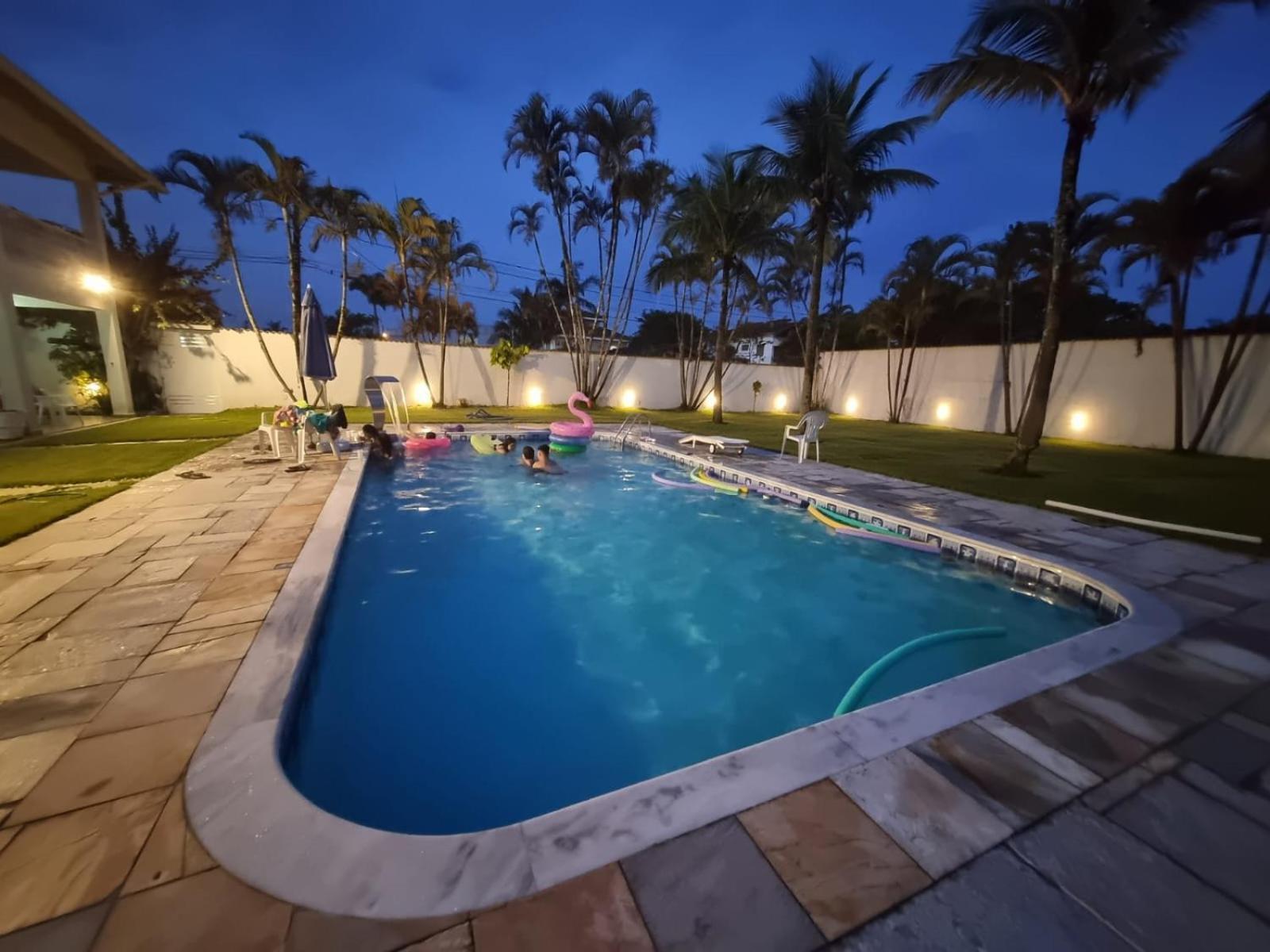 Casa Eventos E Temporada Com 4 Suites, Piscina, Churrasqueira, Wi-Fi, Ar Condicionado - Proximo Praia Mar Casado E Pernambuco - Guaruja - Dış mekan fotoğraf